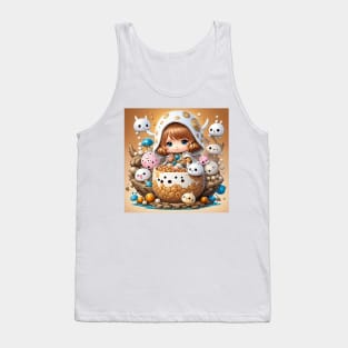 marshmellow girl, design Tank Top